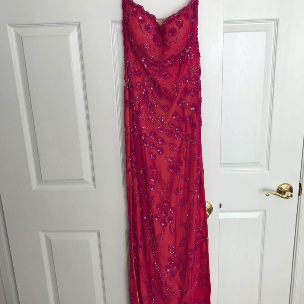 Beaded evening gown